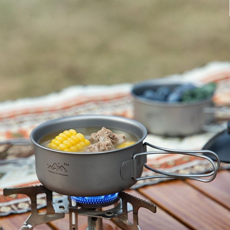 Ultralight Titanium Camping Pot Biocompatible Pure Titanium