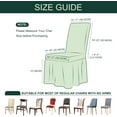 thumbnail image 6 of Vireellx Dining Chair Covers Set of 2, Universal Stretch Dining Room Chair Covers with Skirt, Removable Parsons Chair Slipcover for Kitchen Wedding Party Banquet, 6 of 7