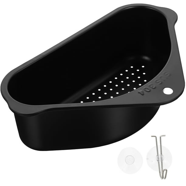 1 juego de cesta de drenaje para fregadero de cocina, cesta de acero inoxidable para fregadero, colador de residuos de alimentos
