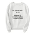 thumbnail image 2 of Vedolay Womens Long Sleeve Tops Women's Long Sleeve Sweatshirts Crewneck Casual Fit Pullover Hoodie Clothes,White XL, 2 of 5