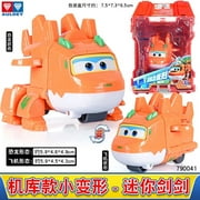 New Hot Super Wings 2" Scale Mini Transforming Anime Deformation Plane Robot Action Figures Transformation Toys Gifts For Kids