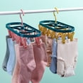 thumbnail image 3 of Hanging clothes dryer, 12 Clips, Blue/Yellow, 3 of 6