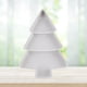 thumbnail image 5 of Plato de aperitivos, tazón para servir con forma de árbol de Navidad, plato para exhibición de postres Blanco, 5 of 7