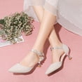 thumbnail image 4 of Kids High heels Sandals for Girls | Pointed and wrapped head Shoes | Summer Party Dress Shoes, 4 of 7