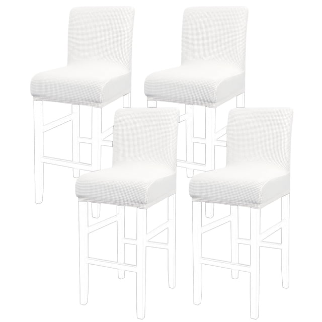 PiccoCasa Stretch Bar Stool Covers for Counter Height Side Chair Slipcovers