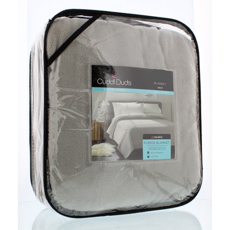 Amazon.com: Cuddl Duds Gray Premium Sherpa Reversible ...