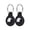 2 Black, variant on YUNOVA 2 Pack Shockproof Silicone AirTag Holder Keychain, Scratch Resistant Protective Case, Compatible with Apple AirTag, Anti-Lost Cover for Keys Pet Collar Bag