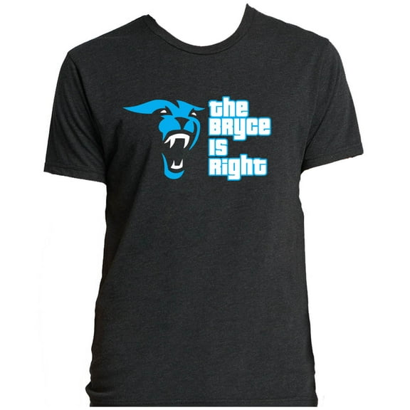 TRIBLEND Bryce Young The Bryce Is Right Panthers Shirt T-Shirt