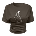 thumbnail image 5 of Chandail Garçons Col Rond Garçons T-Shirts à Manches Courtes Filles Vêtements d'Été Filles Hauts 13-14 Ans, 5 of 5