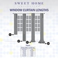 thumbnail image 3 of Chic Sheer Voile Vertical Ruffled Single Panel Window Curtain 50" x 96", Spice, 3 of 3