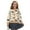 Cat Flower Paw Orange, variant on Girls Fashion Cardigan, Lightweight Long Sleeve Printed Cover Up, Soft Polyester Round Neck Button Down Top Fall Jackets, Machine Washable, Ages 5-6, Colorful Paw Gray