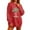 yu1202#- K2Red, variant on EliteGoogv Women Crewneck Sweatshirt Colored Lights Palm Tree Print Graphic Xmas Funny Christmas Pullover Daily Outdoor Red M