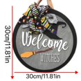 BAOQIN Halloween party decorations Halloween Witch Door sign Holiday