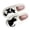 White, variant on CAIXIA Womens House Slippers Knit Memory Foam Arch Support Wide Widths Lined Anti-Skid Novelty Print Elastic Comfy Retro Bedroom House Shoes Gifts for Mom