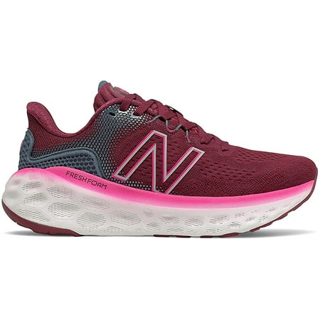 New Balance Womens Fresh Foam More V3 Running Shoe 9 Garnet/Pink Glo