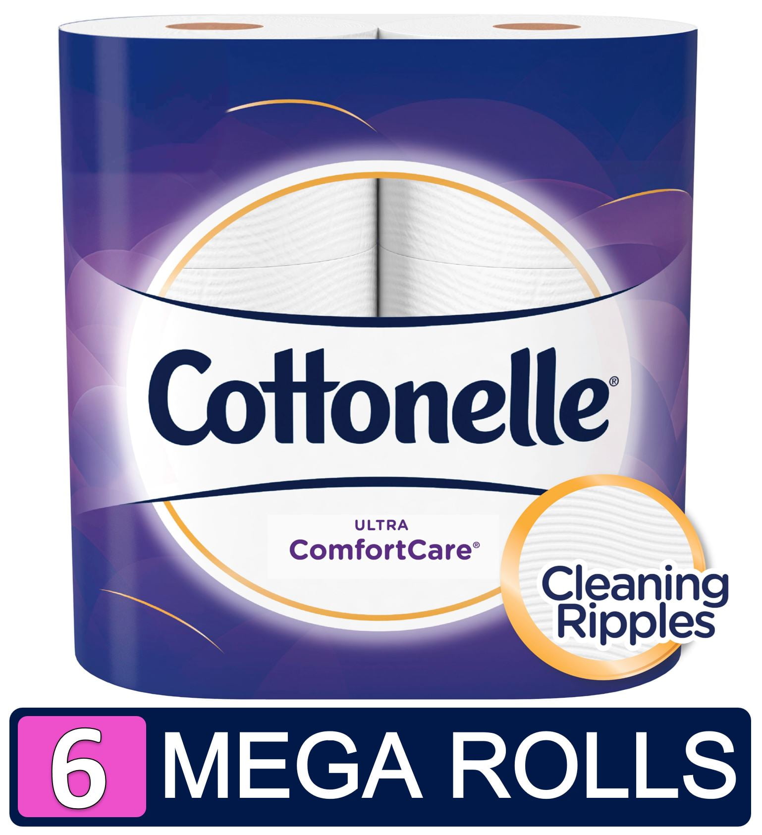 Cottonelle Ultra ComfortCare Mega Toilet Paper Roll, 6 Count
