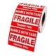 thumbnail image 1 of 1 Roll/500pcs Fragile Label Stickers Handle With Care Package Fragile Sticker, 1 of 2