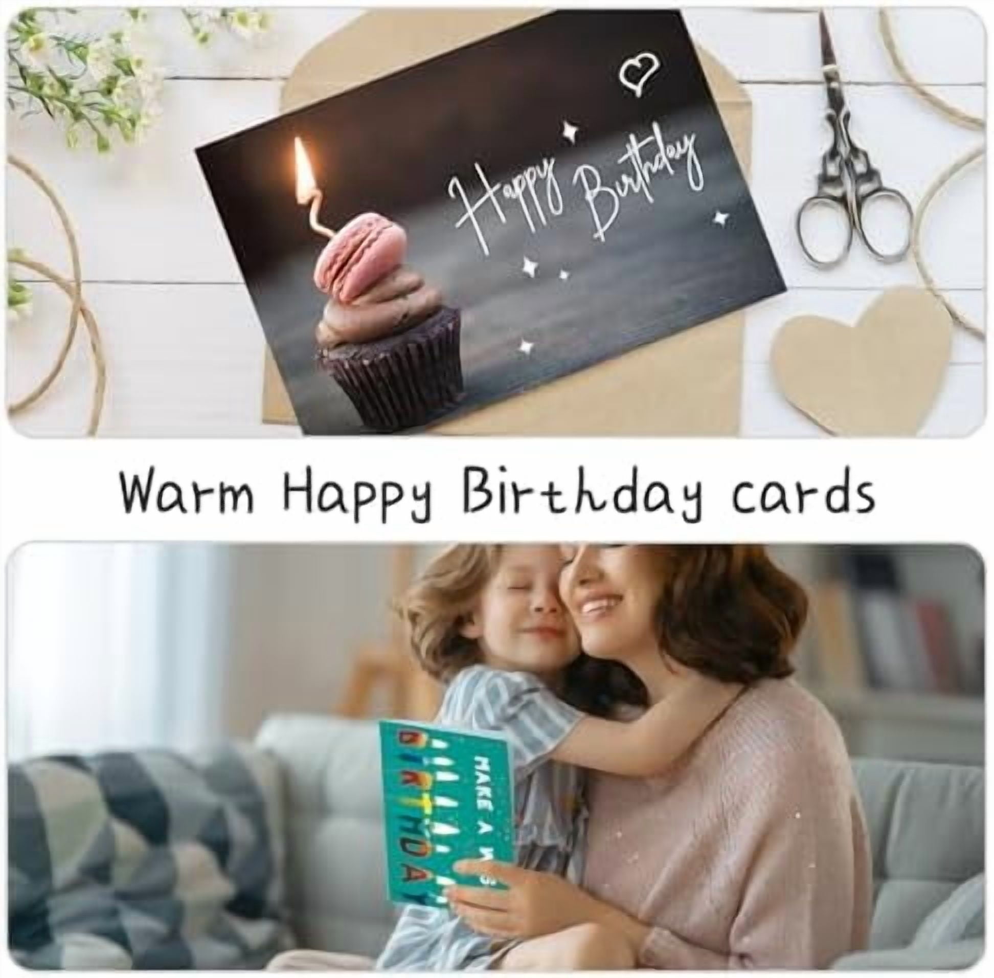 100 Happy Birthday Cards with Envelopes, 20 Unique Designs, Birthday Cards Bulk with Short Generic Message Inside, 4x6 inches, Assorted Birthday Cards Assortment for Business, Office and Personal