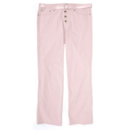 No Boundaries - Juniors' Plus Button-Fly Belted Cords