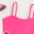 thumbnail image 3 of EnJoCho Girls Swimsuit Adjustable Straps Cut Out Design Solid Color Cover Up Skirt Bathing Suit Swimwear Tankini Alternative Modest Swim Separates Athleti𝖼 Swim Top, 3 of 3