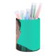 thumbnail image 1 of Lil Pump-theme Cylinder Pen Holder Pencil Organizer with Flannel Lining PVC Leather Material Cardboard Base for study work 10*8CM, 1 of 6