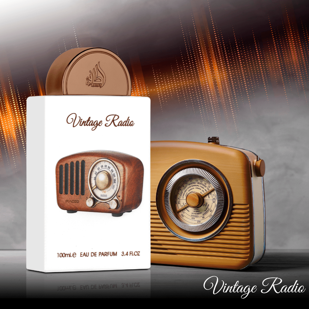 Lattafa Pride Vintage Radio Unisex EDP Spray, Amber Woody