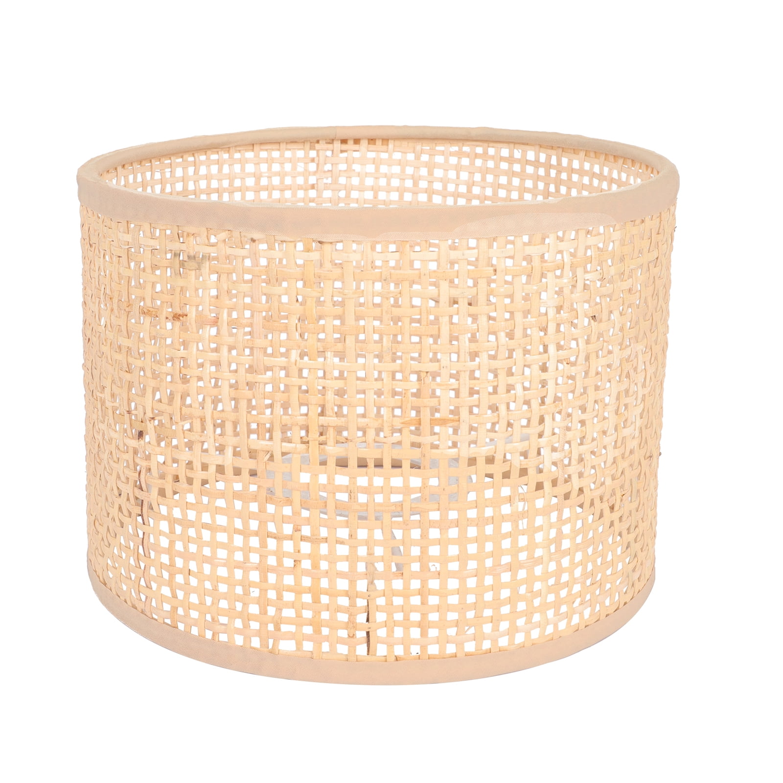 rattan drum lampshade