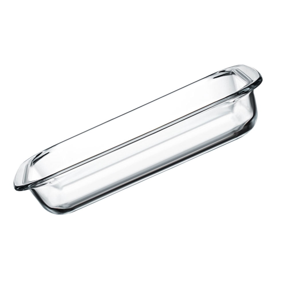 NUOLUX Glass Dish Roasting Pie Pan Baking Lasagna Salad Dishes Dessert Plates Tray Casserole Rectangular Plate Oblong Bakeware