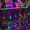 LED Christmas Net Lights Outdoor,96 LED 5ftx5ft Connectable 8 Modes