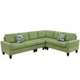 thumbnail image 7 of L Shaped Sofa Couch U Shaped Sectional Corner Sofa 6-Seater Furniture Modular Couches for Living room, Apple Green, 7 of 7