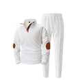 thumbnail image 5 of Men'S Stand Up Collar Button Casual Long Sleeved Shirt Long Pants Sports Suit, 5 of 5