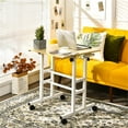 thumbnail image 2 of Pemberly Row Bureau Mobile Debout Réglable en MDF et Acier Naturel, 2 of 11