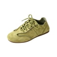 thumbnail image 2 of Willtoo Womens Retro Lace Up Flats Low Top Casual Sneakers Round Toe Lightweight Soft Sole Fashion Walking Trainers Daily Outdoor Driving Shoes, 2 of 5