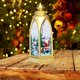thumbnail image 4 of Exquisita linterna de Navidad Adorno LED de nieve Santa Claus Elk Iluminación colgante para dormitorio Decoración decorativa para Santa Yinane Luz de Navidad, 4 of 8