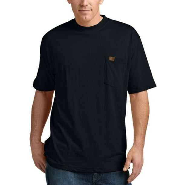 RIGGS WORKWEAR by Wrangler Men's Pocket T-Shirt, Navy, Large 