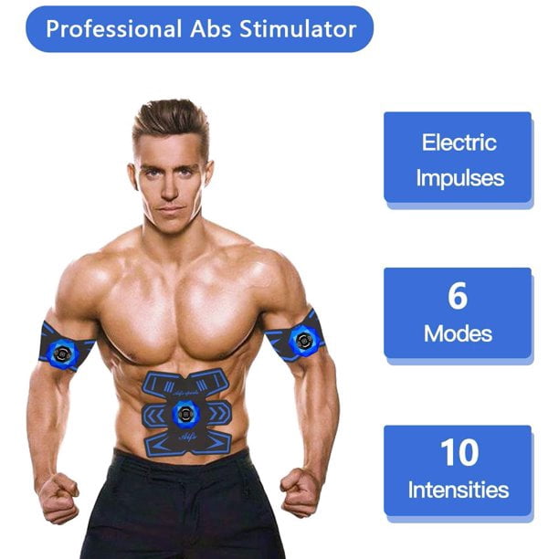 Abs Stimulator Ab Stimulator Rechargeable Ultimate Abs Stimulator for Men  Women Abdominal Work Out Abs Power Fitness Abs Muscle Training Workout  Equipment Portable 
