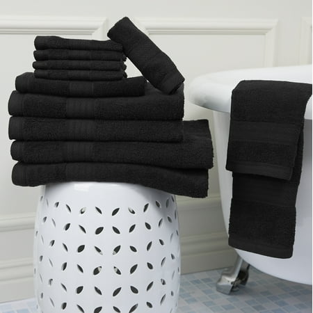 Bellados 100% Ring-spun Cotton Luxury 12-Piece Towel Set Collection with Bath