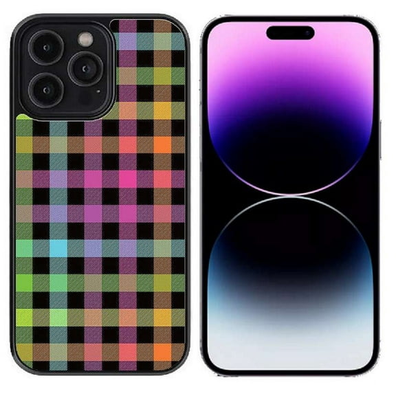 Bemz Phone Case for iPhone 15 Pro, Lightweight Shockproof Scratch Resistant UV Print Protective TPU Cover (Colorful Cubes)