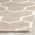 thumbnail image 4 of Safavieh Cambridge 2'6" X 6' Hand Tufted Wool Rug in Beige and Ivory, 4 of 5