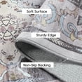 thumbnail image 5 of Wondo Moroccan Vintage Trellis Area Rug - Machine Washable Non-Slip Low-Profile 5x8 Floor Carpet for Living Room, Bedroom, Dining Room, Office & Nursery, Gray, 5 of 9