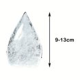 thumbnail image 2 of 1pc Natural White Crystal Water Drop Ornament (3.54-3.94inch) | Artisan Hand-Polished, Lustrous as Cream, Elegant Home Decor & Gift, 2 of 7