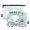 Cat Bike Heart, variant on Rainbow Skull Head 2 Pack Pencil Pouch for 3 Ring Binder Smooth Zipper Folders with Pockets Clear Window Pencil Case