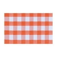 thumbnail image 2 of 1 Carpet Clearance! Ogzmz Fall Door Mat Fall Outdoor Rug Orange Plaid Outdoor Rug Cotton Hand Woven Check Rug Layered Doormats for Front Door/Front Porch/Farmhouses/Entryway/Patio Carpet, 2 of 7