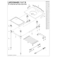 thumbnail image 3 of Kingston Brass LMS30MAB7 Pemberton 30" Carrara Marble Console Sink with Acrylic Legs and Shelf (8-Inch, 3-Hole), Carrara Marble White/Brushed Brass, 3 of 4