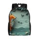thumbnail image 1 of Fotbe Paper Fox Crow Fantasy Mochila de Viaje para Laptop, Mochila Ejecutiva Delgada y Resistente 15.6", 1 of 8