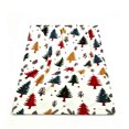 thumbnail image 2 of Cififendec Christmas Multi Color Tree Print Fleece Throw Blanket, 59.05"×51.18", Soft Plush Blanket with Xmas Tree Patterns for Bed Sofa Holiday Lounging, 2 of 7