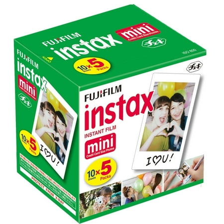 Fujifilm Instax Mini Instant Film, 50 Sheets
