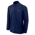 thumbnail image 2 of Men's Fanatics Navy Tennessee Titans Front Office Micro Tonal Quarter-Zip Pullover, 2 of 3