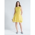 thumbnail image 2 of Free Assembly Women's and Women's Plus Smocked Cotton Sleeveless Mini Dress, Sizes XS-4X, 2 of 5