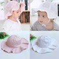 thumbnail image 6 of Biekopu Baby Sun Hat with UPF 50+ Sun Protection Beach Floppy Wide Brim Caps Toddler Girl Summer Adjustable Hat (Pink, One Size), 6 of 6